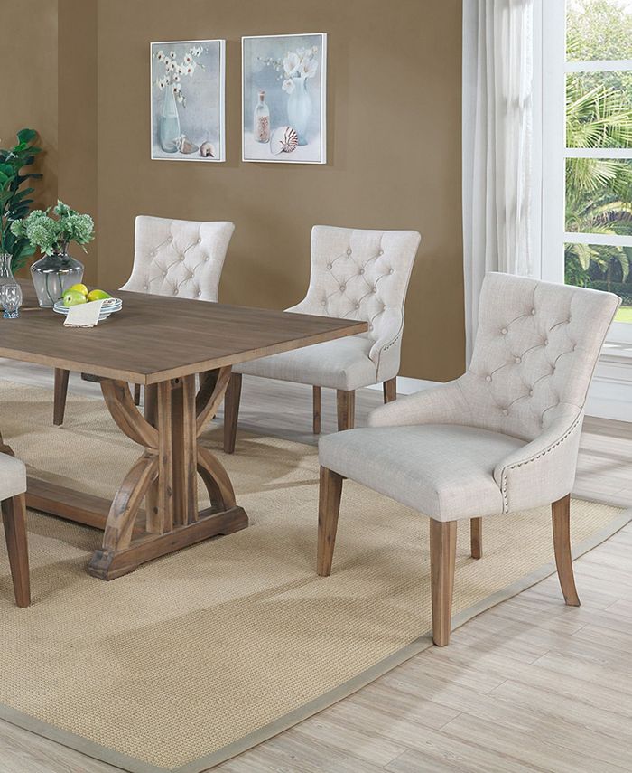 Best Master Furniture Zoey Tufted Dining Chairs, Set of 2 Macy's