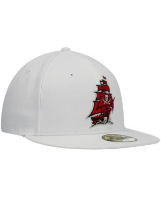 Men's White Tampa Bay Buccaneers Omaha Alternate Logo 59FIFTY Fitted Hat