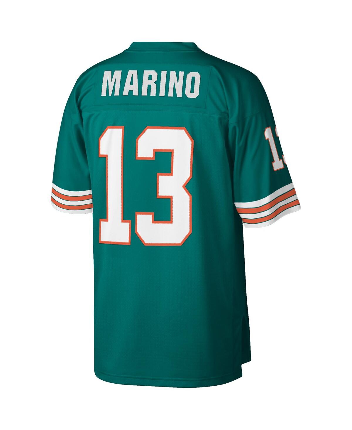 Men's Dan MarinoMiami Dolphins Big and Tall 1984 Retired Player Replica Jersey - Aqua