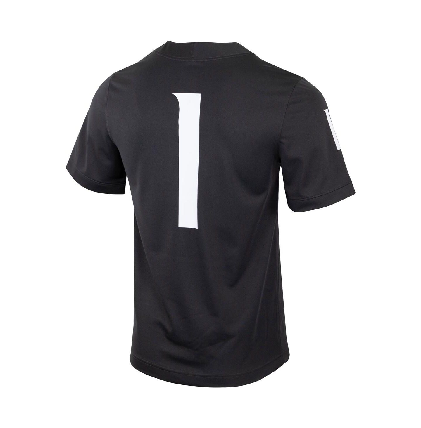 Мужской топ Nike Number 1 Charcoal Washington State Cougars Untouchable Football Jersey — фото 2