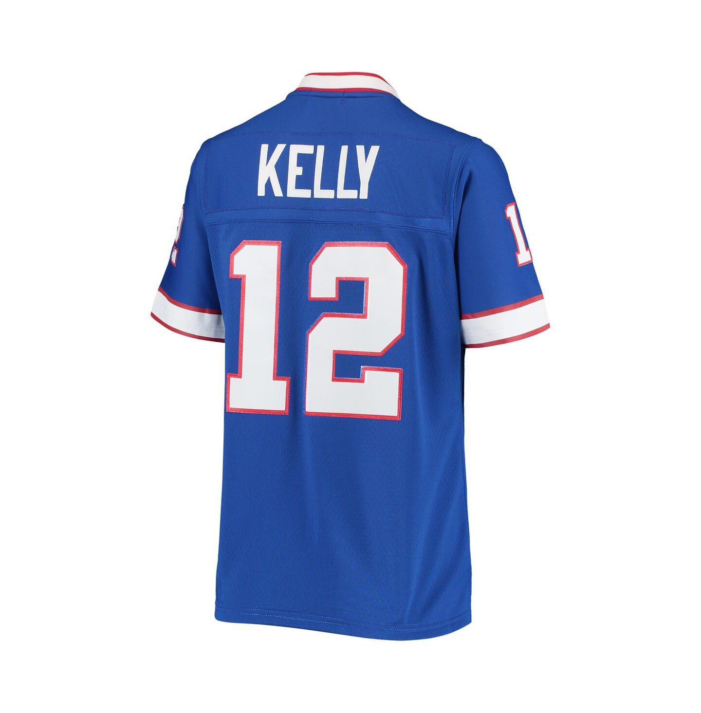 Женский топ Mitchell & Ness Jim Kelly Royal Buffalo Bills 1990 Legacy Replica Jersey — фото 2