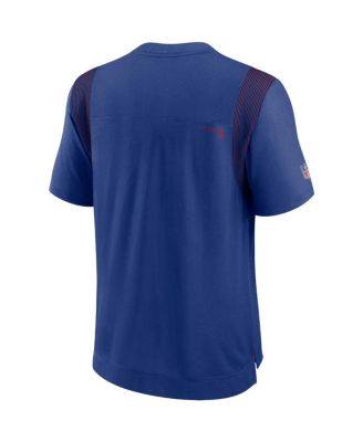 Men's Royal New York Giants Sideline Player Uv Performance T-shirt