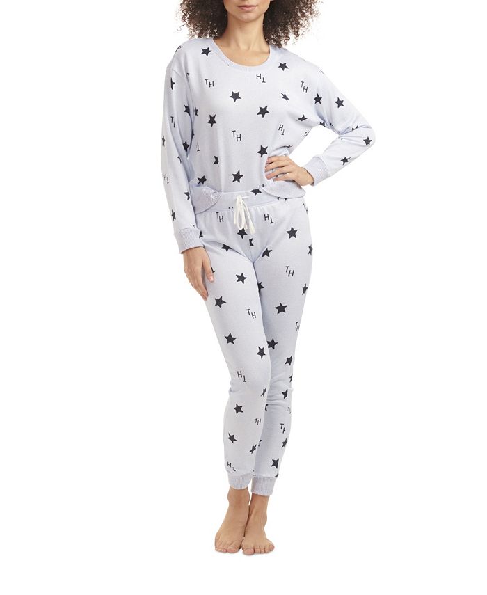 Tommy Hilfiger Women's Hacci Printed Pajama Set - Macy's