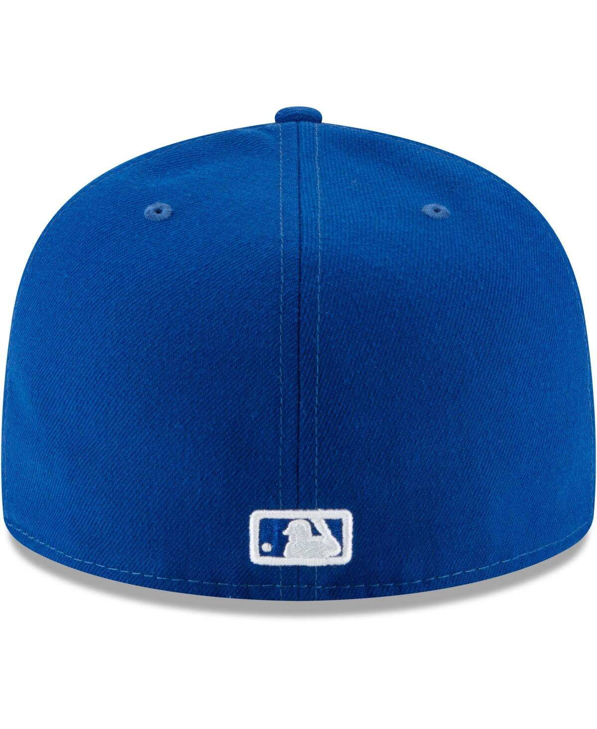 Men's Royal New York Yankees Logo White 59FIFTY Fitted Hat