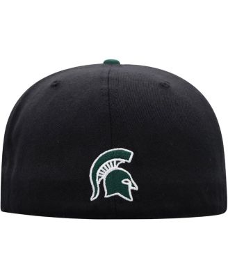 Men's Black and Green Michigan State Spartans Team Color Two-Tone Fitted Hat
