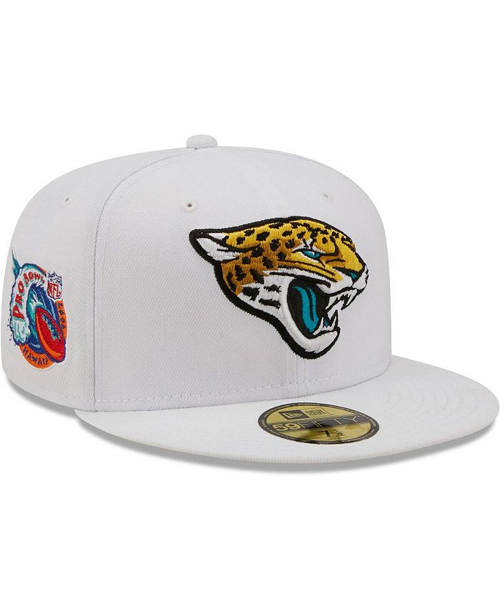 New Era Men's White Jacksonville Jaguars 1997 Pro Bowl Patch Teal  Undervisor 59FIFY Fitted Hat - Macy's