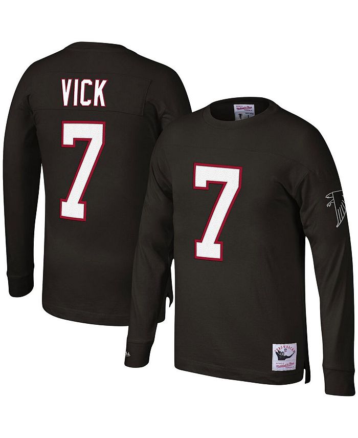 Mitchell & Ness Men's Michael Vick Black Atlanta Falcons Throwback Retired  Player Name and Number Long Sleeve Top - Macy's