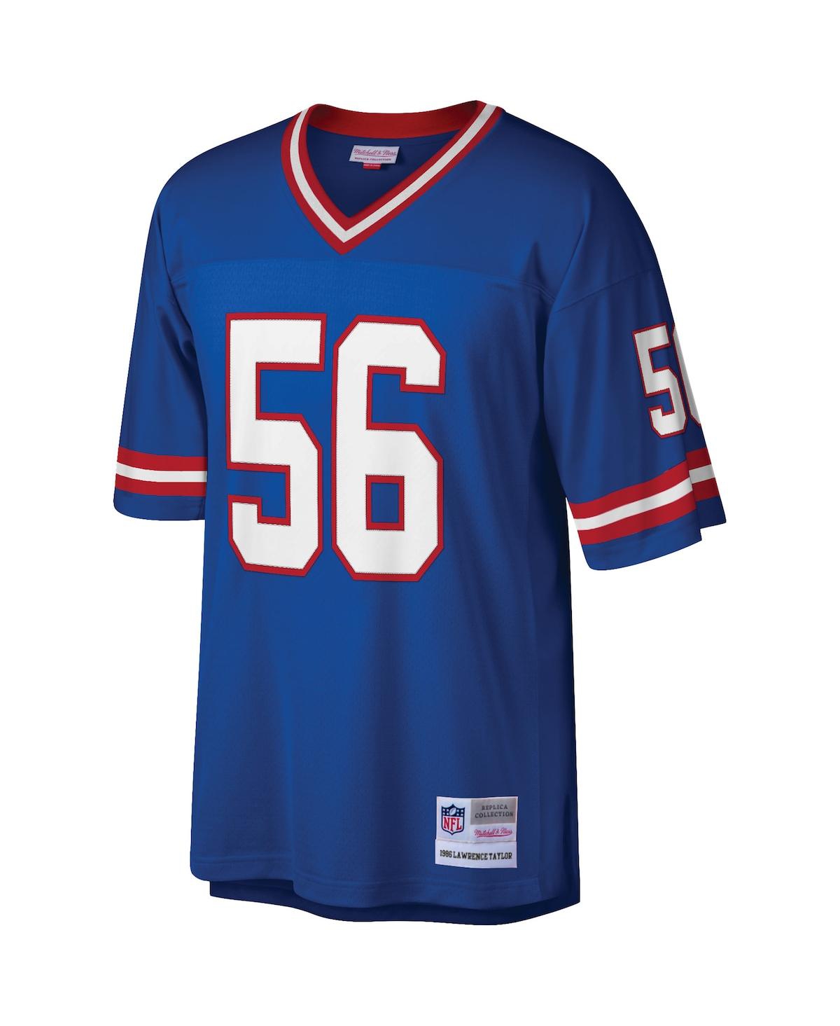 Men's Lawrence TaylorNew York Giants Big and Tall 1986 Retired Player Replica Jersey - Royal