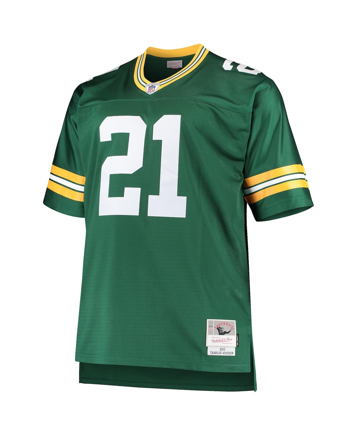 Men's Charles WoodsonGreen Bay Packers Big and Tall 2010 Retired Player Replica Jersey - Green