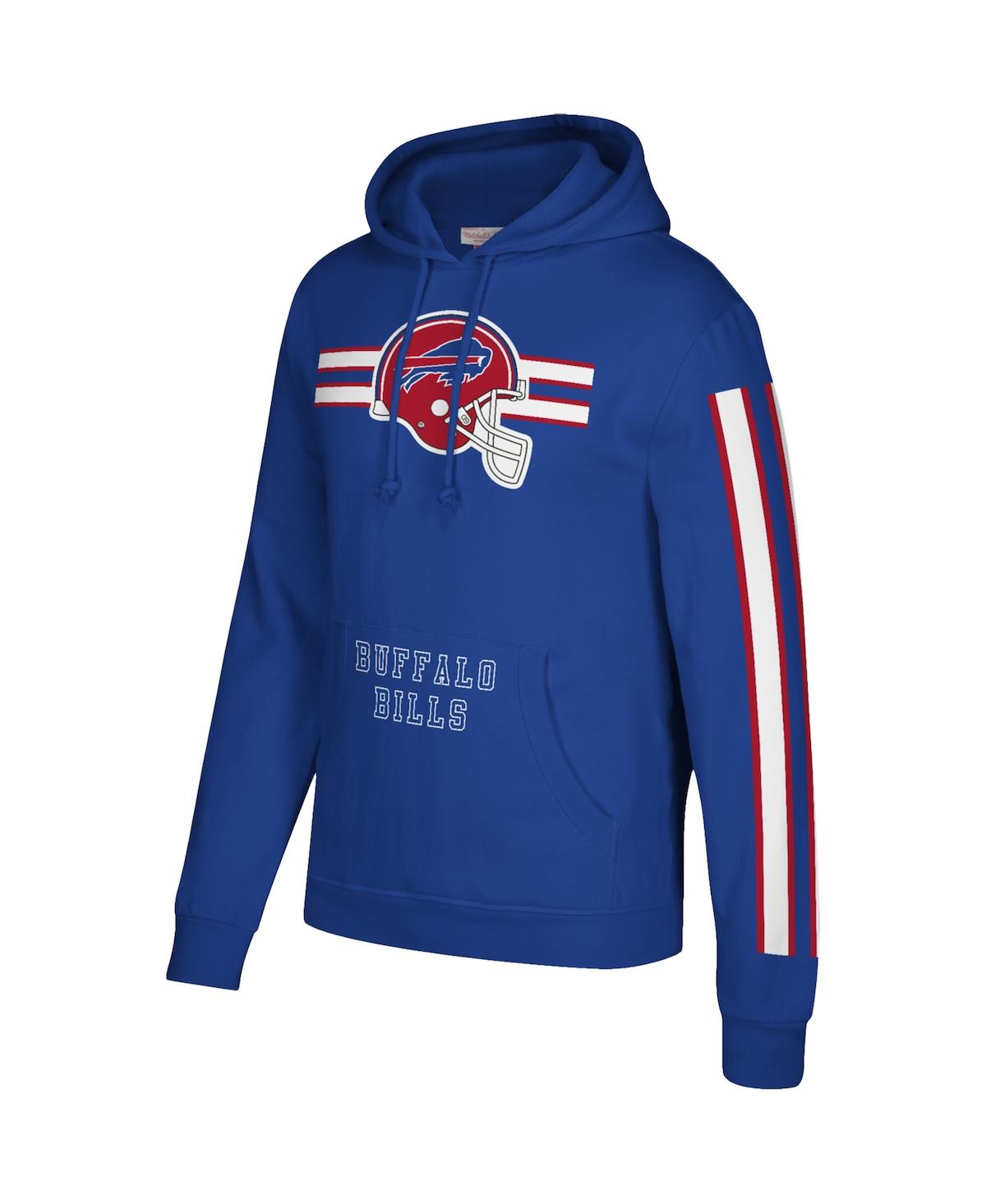 Men'sBuffalo Bills Three Stripe Pullover Hoodie - Royal