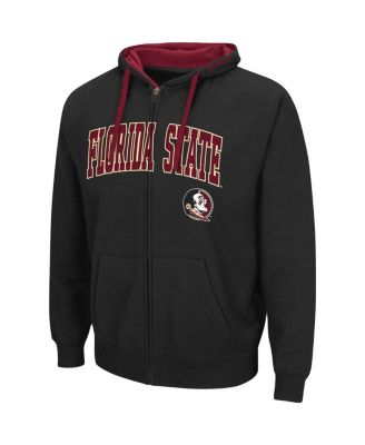 Men's Black Florida State Seminoles Big and Tall Full-Zip Hoodie