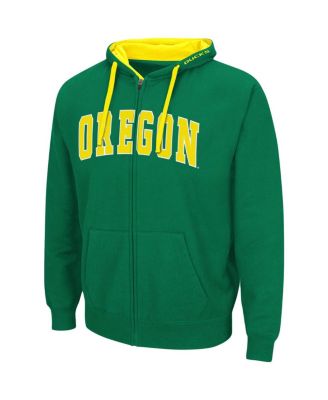 Men's Green Oregon Ducks Big and Tall Full-Zip Hoodie