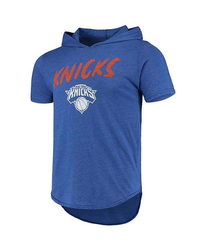 Fanatics Men's Obi Toppin Blue New York Knicks Nba TriBlend Hoodie T