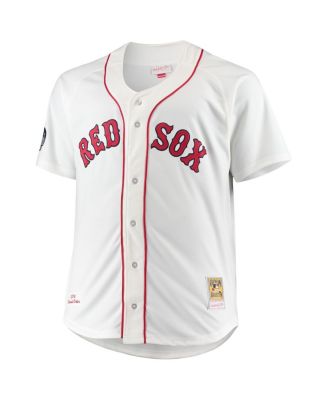 Men's David Ortiz White Boston Red Sox Big and Tall Home Authentic Player Jersey