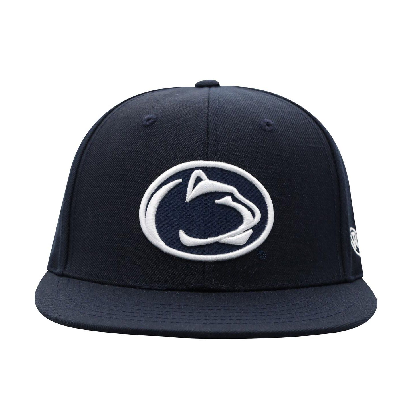 Мужская кепка Top of the World Navy Penn State Nittany Lions Team Color Fitted Hat — фото 4