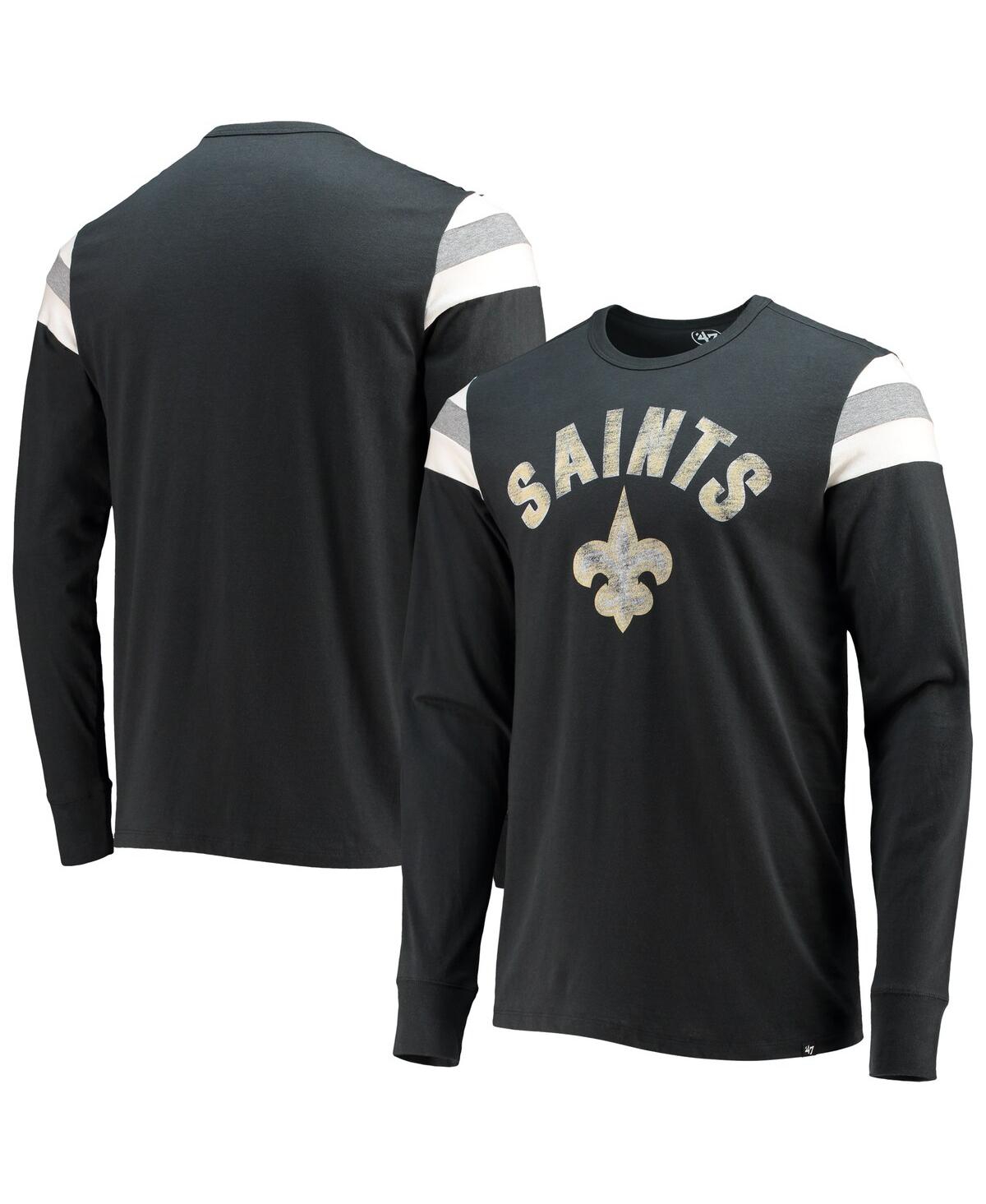 Men'sNew Orleans Saints Franklin Rooted Long Sleeve T-shirt - Black