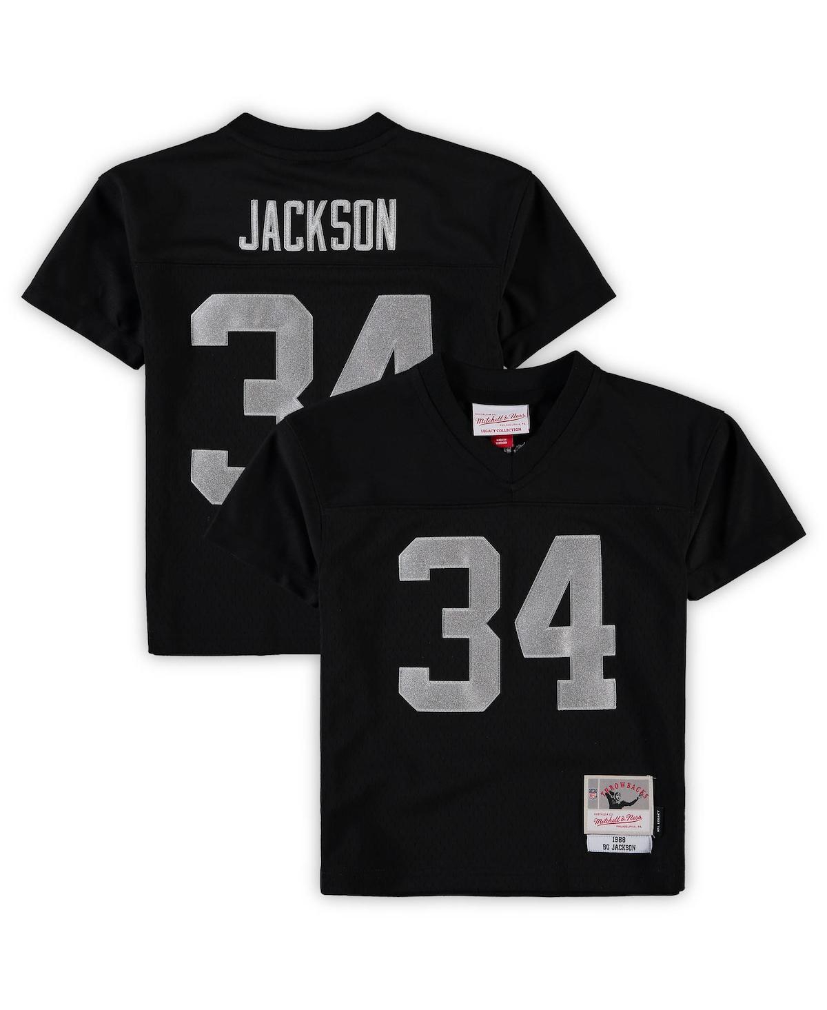 Preschool Girls and Boys Bo JacksonLas Vegas Raiders 1988 Retired Player Legacy Jersey - Black