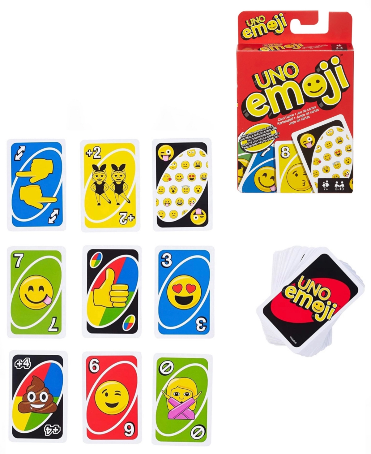 Mattel Kids' - Emoji Uno Card Game In Multi Colored