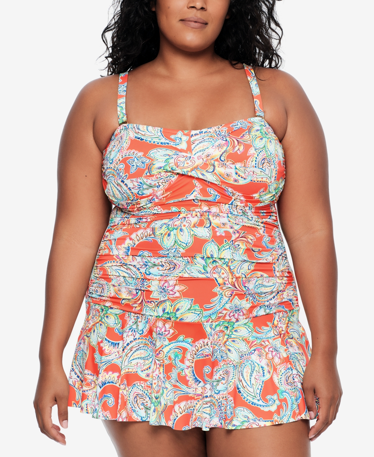 Lauren Ralph Lauren Plus Size Tummy Control Skirted One Piece Swimsuit &  Reviews - Swimsuits & Cover-Ups - Plus Sizes - Macy's