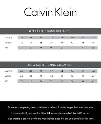 Calvin Klein Men's Micro Logo Strap Reversible Casual Belt & Reviews ...
