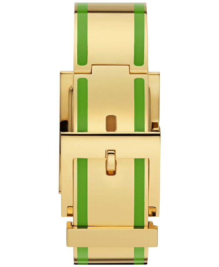 Tory Burch Women's The Buddy Green & GoldTone Stainless Steel Bangle