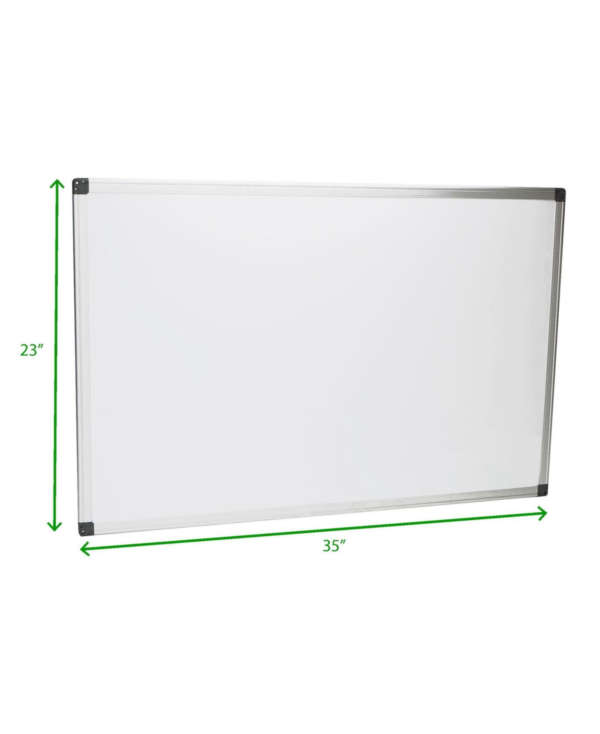 Shop Mind Reader Dry Erase Wall Mount Magnetic Board With Marker Tray, 24" X 36" In White