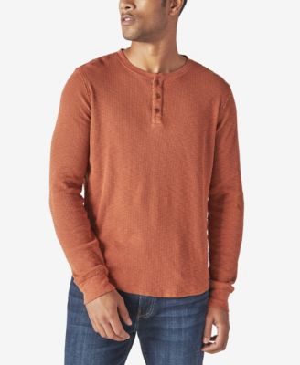 Lucky Brand Men's Thermal Henley Shirt 