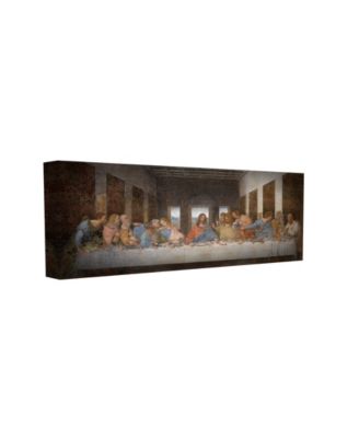Da Vinci The Last Supper Religious Classical Painting Stretched Canvas Wall Art, 10" x 24"