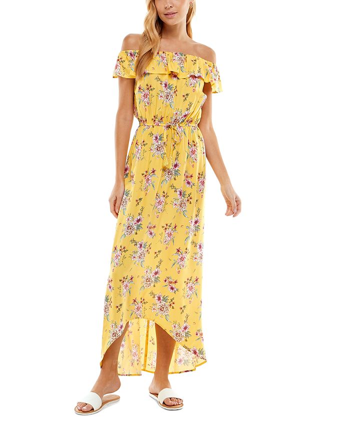 Macy's off the shoulder dress juniors hotsell