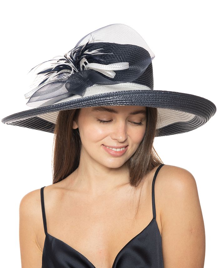 Bellissima Millinery Collection TwoTone WideBrim Dressy Hat Macy's