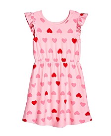 Toddler Girls Heart All-Over-Print Dress
