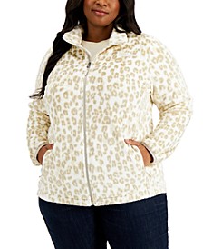 Women's Plus Size Printed Osito Jacket