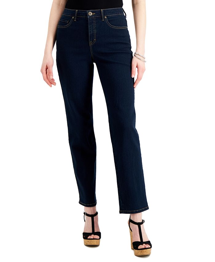 Style & Co Women's Curvy-Fit High Rise Straight-Leg Jeans, Created for  Macy's & Reviews - Jeans - Women - Macy's