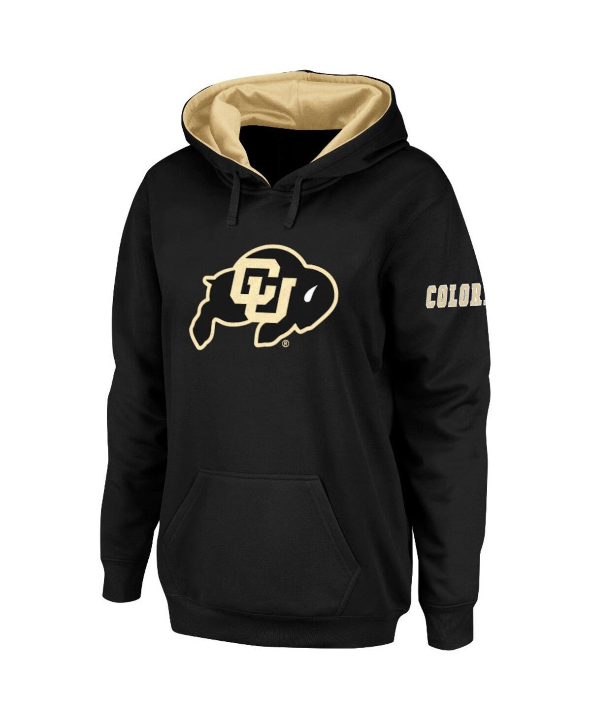 Women's Black Colorado Buffaloes Big Logo Pullover Hoodie - Black