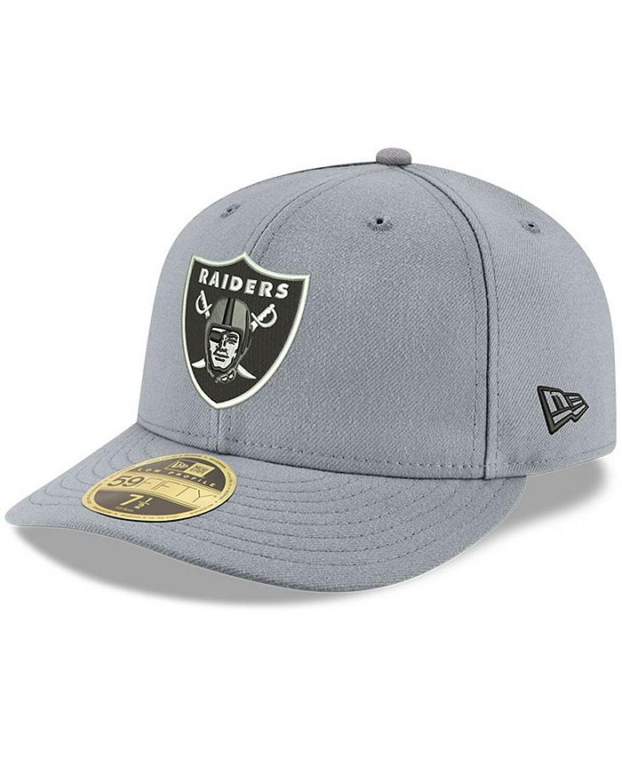 New Era Men's Silver Las Vegas Raiders Omaha Low Profile 59FIFTY Fitted ...