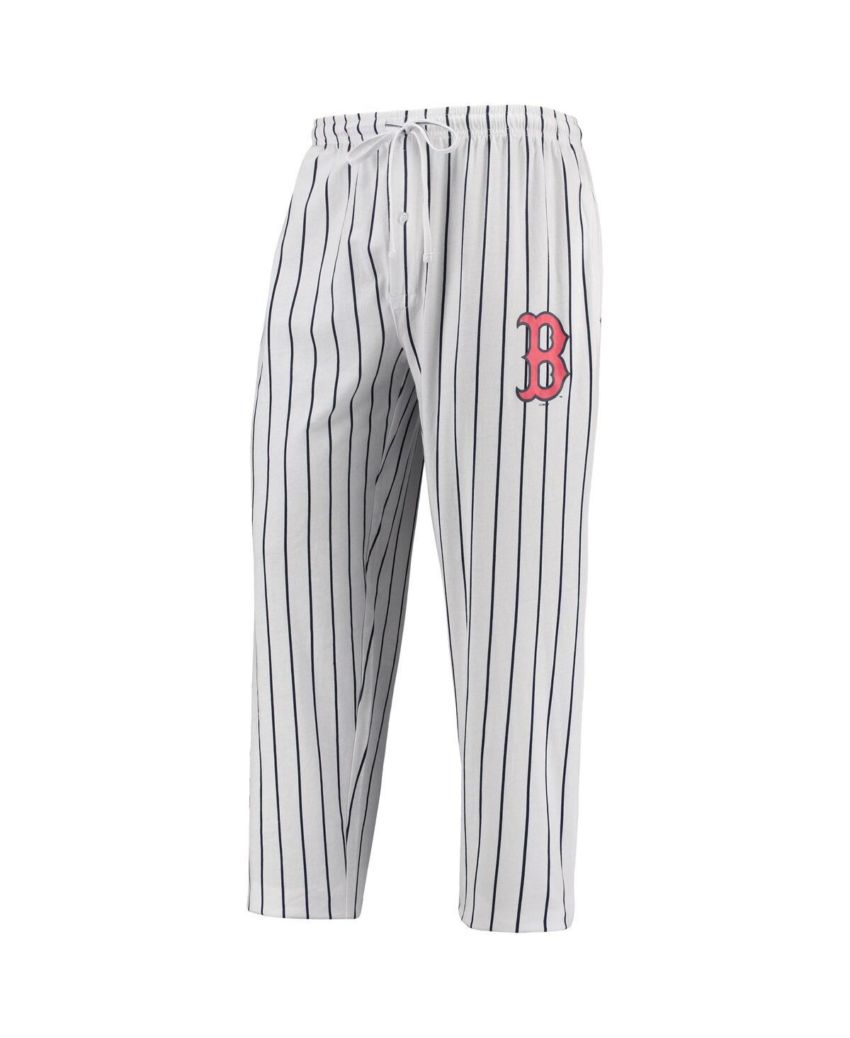 Shop Concepts Sport Men's White, Navy Boston Red Sox Vigor Lounge Pant In White,navy
