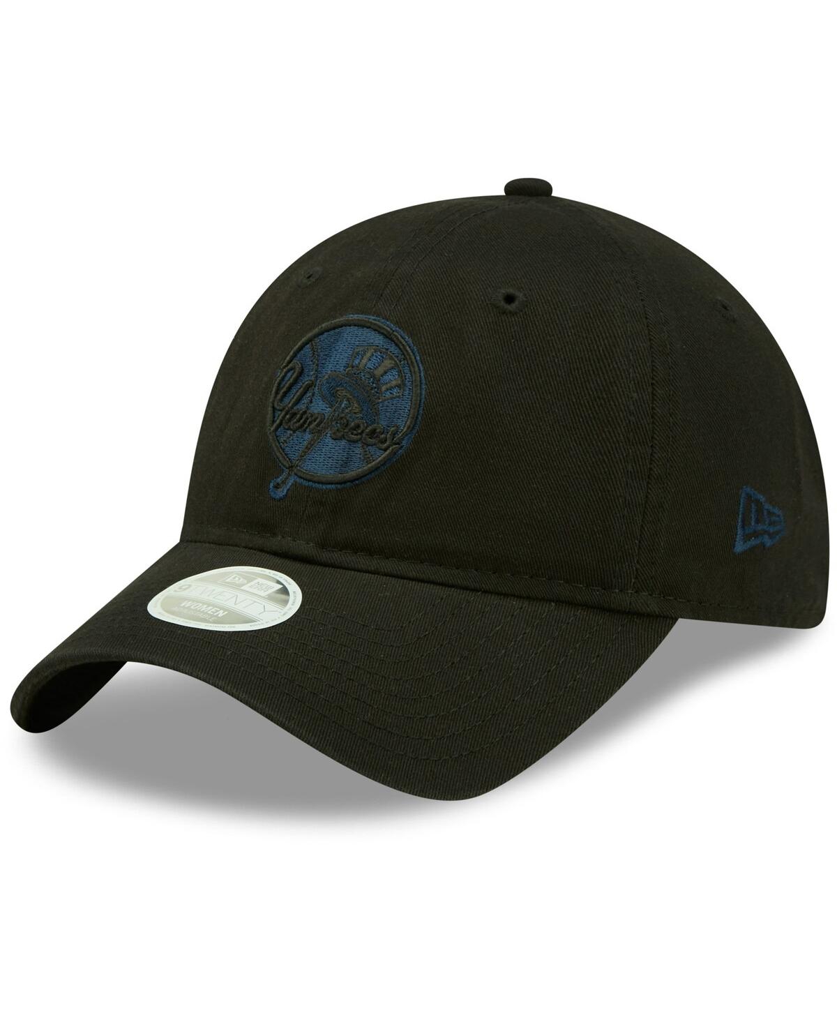 Women's Black New York Yankees Core Classic 9TWENTY Adjustable Hat - Black