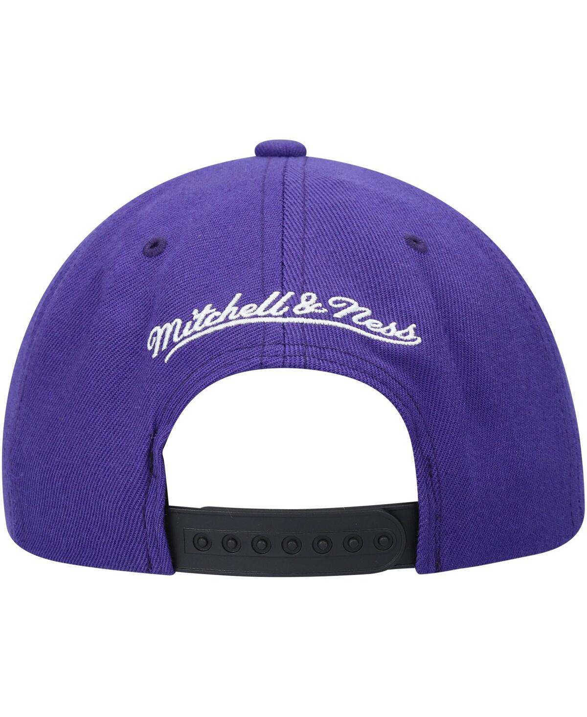 Men'sLos Angeles Lakers Hardwood Classics Bandana Undervisor Snapback Hat - Purple
