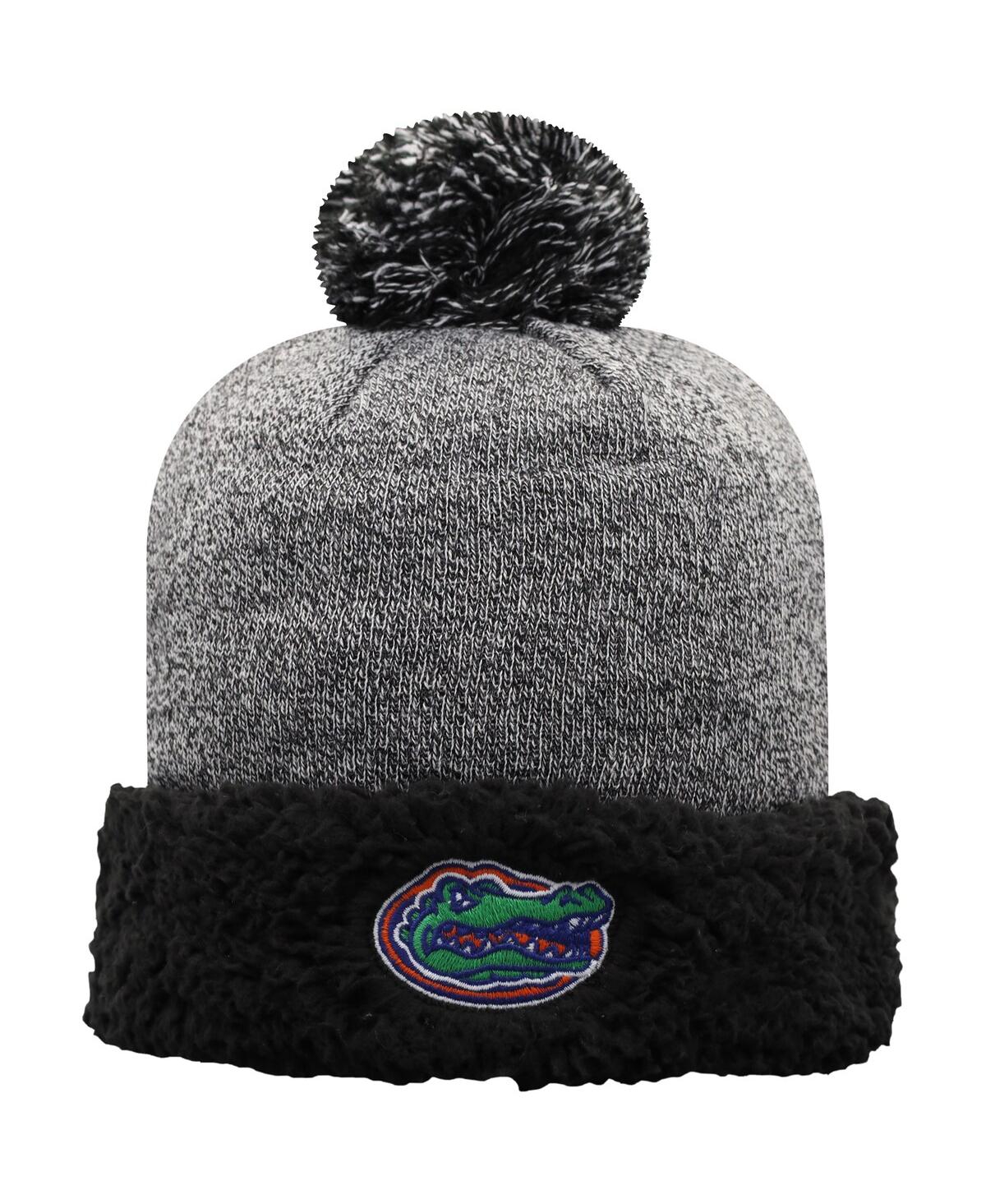 Women's Black Florida Gators Snug Cuffed Knit Hat with Pom - Black