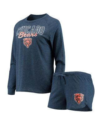 New Era Navy Chicago Bears Current Raglan Long Sleeve T-Shirt