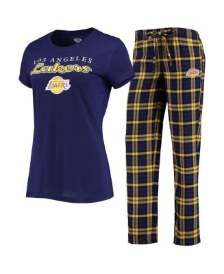 Concepts Sport Women's Purple, Gold Los Angeles Lakers Lodge T-shirt ...