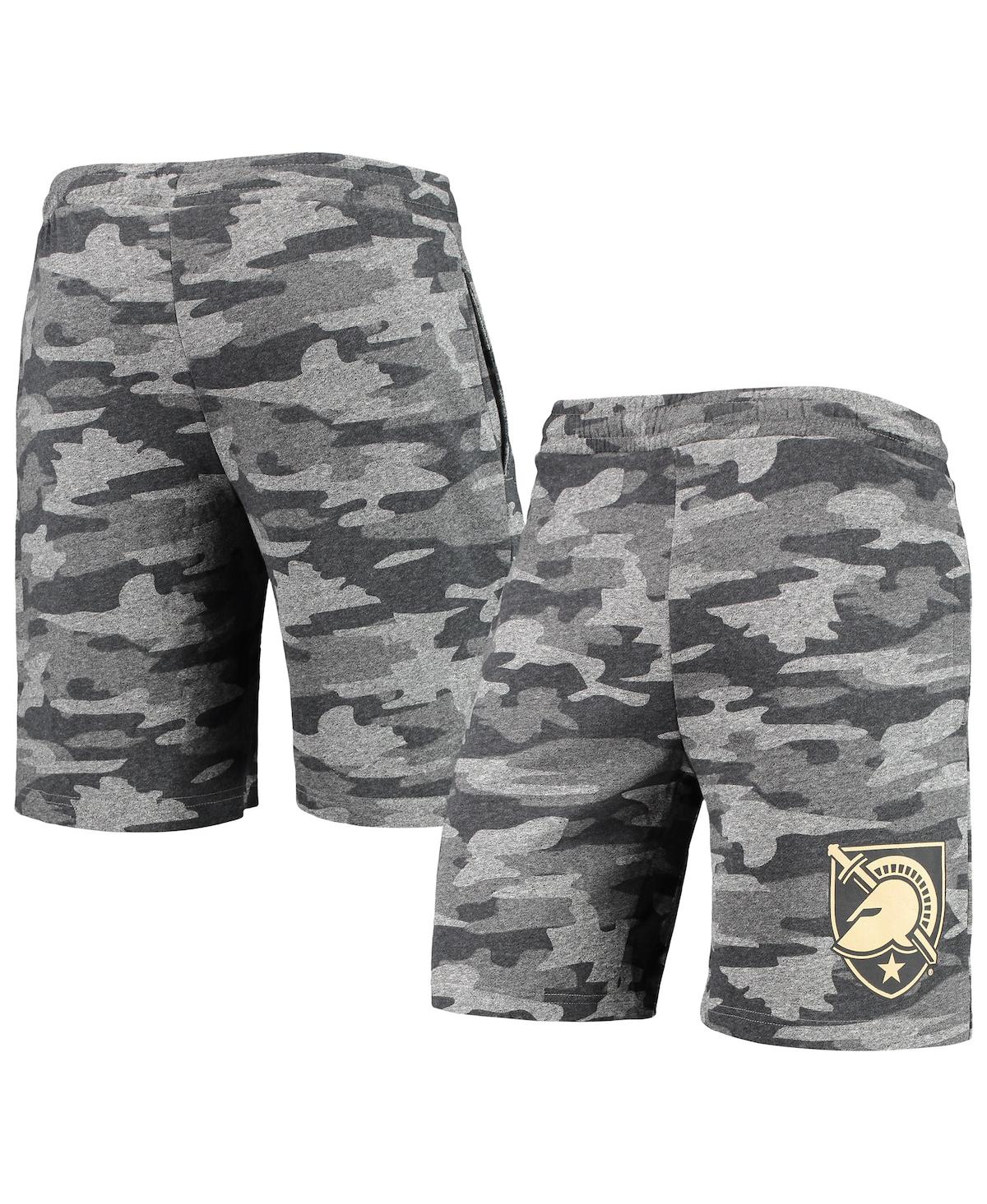 Shop Concepts Sport Men's Charcoal And Gray Army Black Knights Camo Backup Terry Jam Lounge Shorts In Charcoal,gray