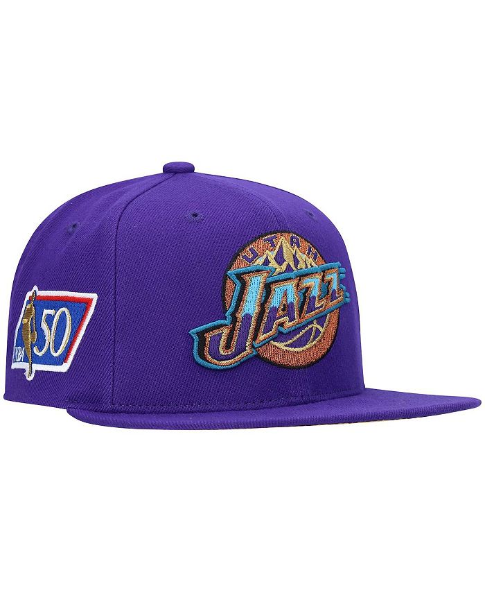 Mitchell & Ness Men's Purple Utah Jazz 50th Anniversary Snapback Hat