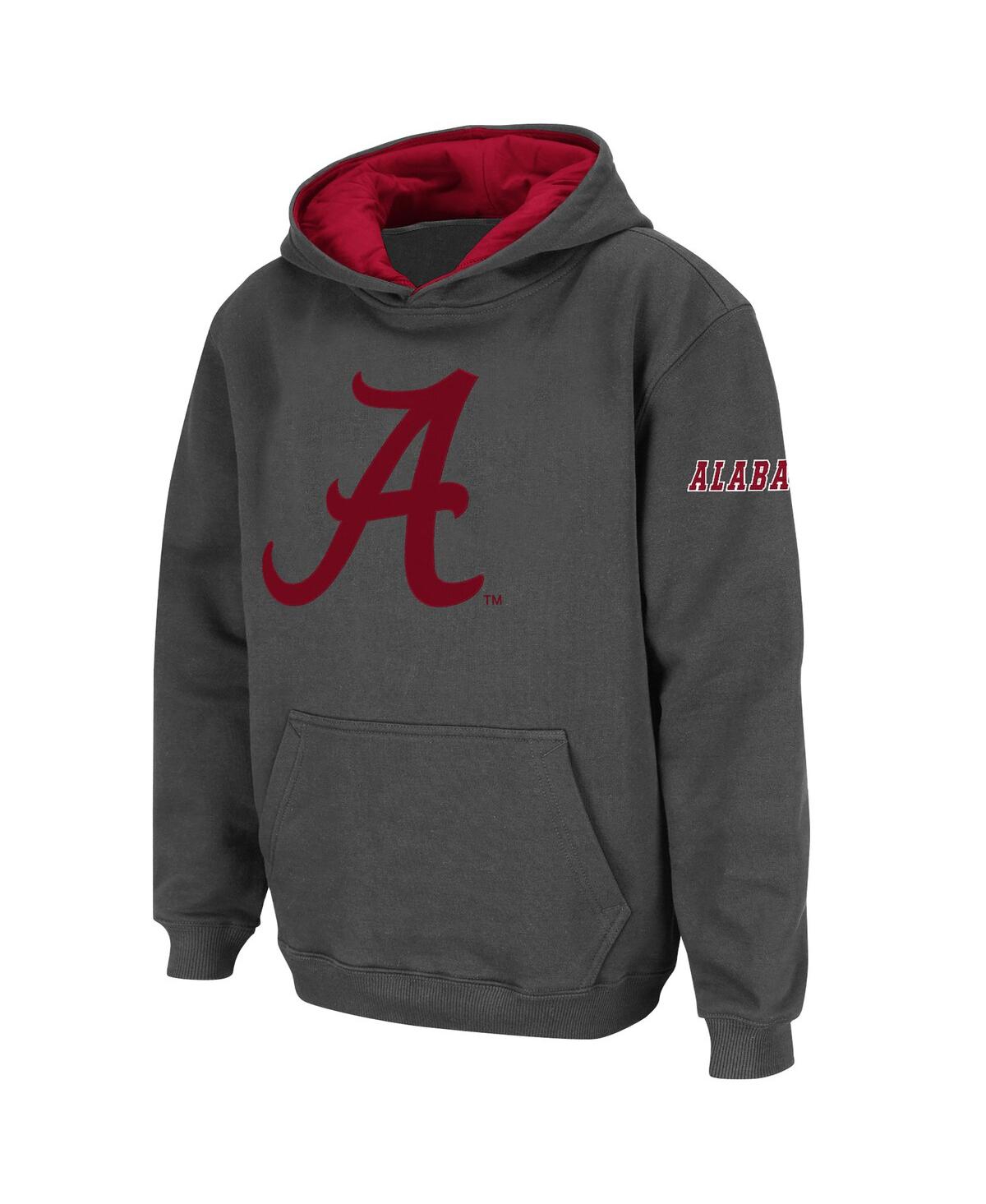 Big BoysAlabama Crimson Tide Big Logo Pullover Hoodie - Charcoal