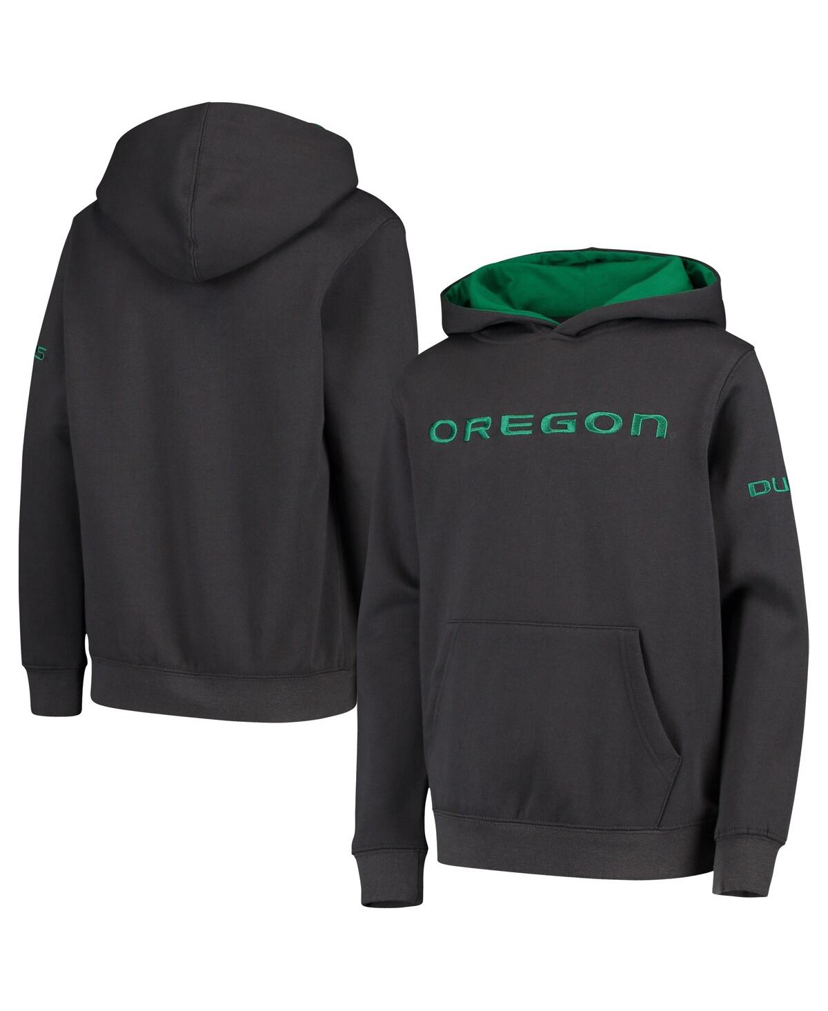 Big BoysOregon Ducks Big Logo Pullover Hoodie - Charcoal