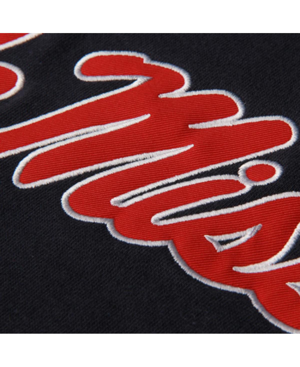 Big BoysOle Miss Rebels Big Logo Pullover Hoodie - Navy