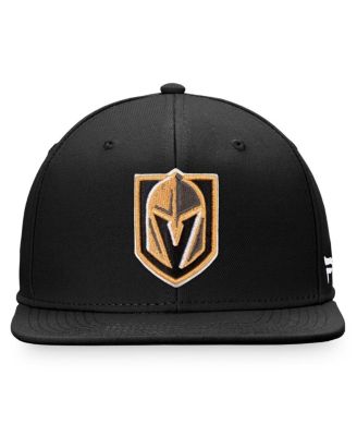 Men's Black Vegas Golden Knights Core Primary Logo Snapback Adjustable Hat