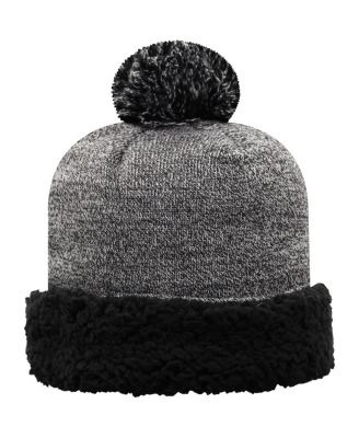 Women's Black Minnesota Golden Gophers Snug Cuffed Knit Hat with Pom