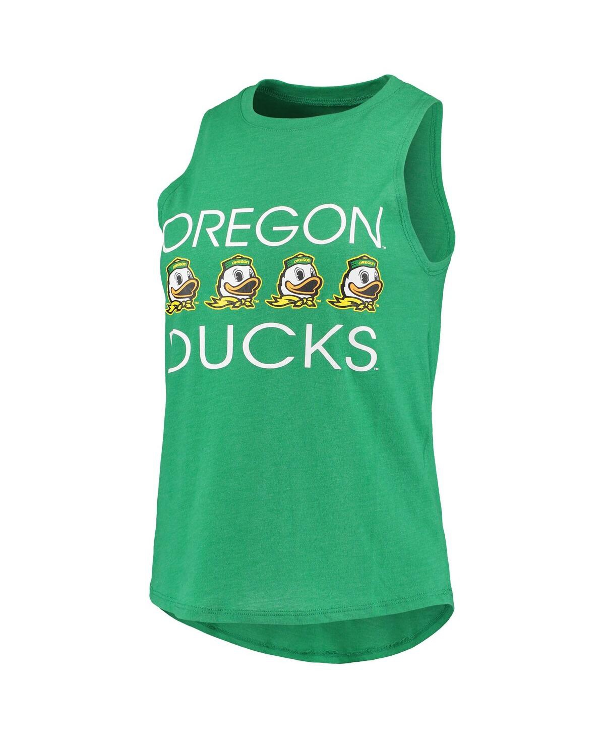 Shop Concepts Sport Women's Green, Black Oregon Ducks Team Tank Top And Pants Sleep Set In Green,black