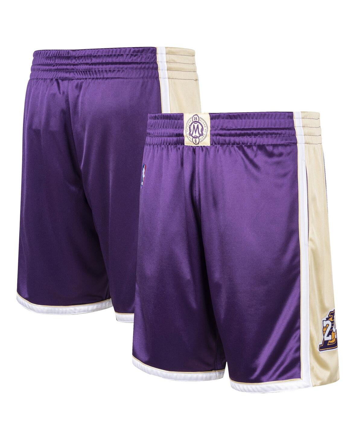Men's Kobe BryantLos Angeles Lakers Hall of Fame Class of 2020 Authentic Hardwood Classics Shorts - Purple